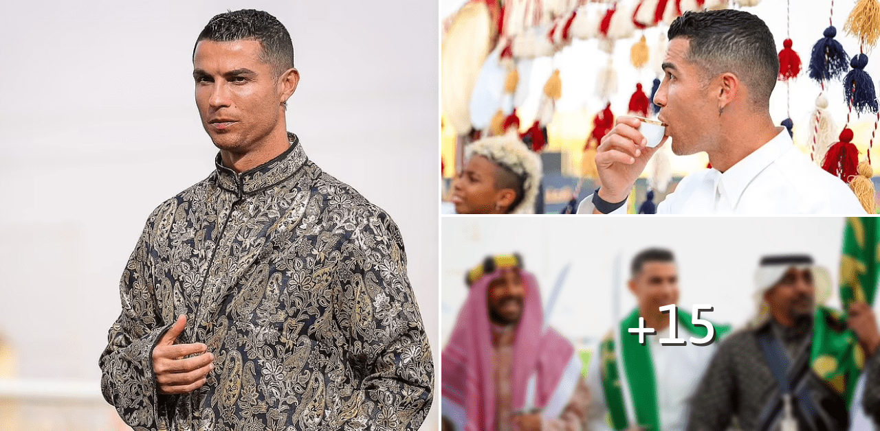 Cool And Handsome Cristiano Ronaldo Pictured In Saudi Arabian