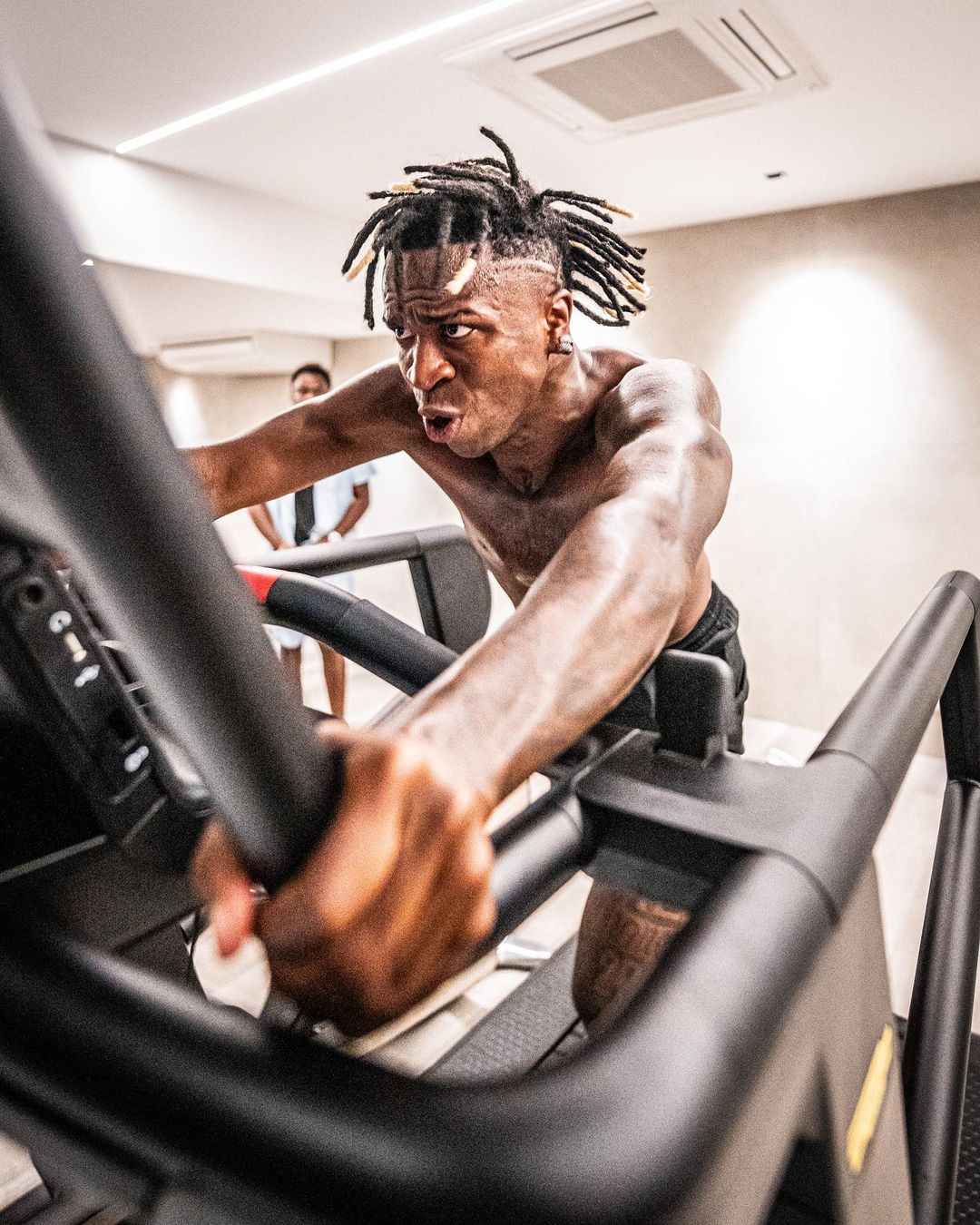 Vini Jr., Milito, Camavinga, and Rodrygo working hard together in Brazil