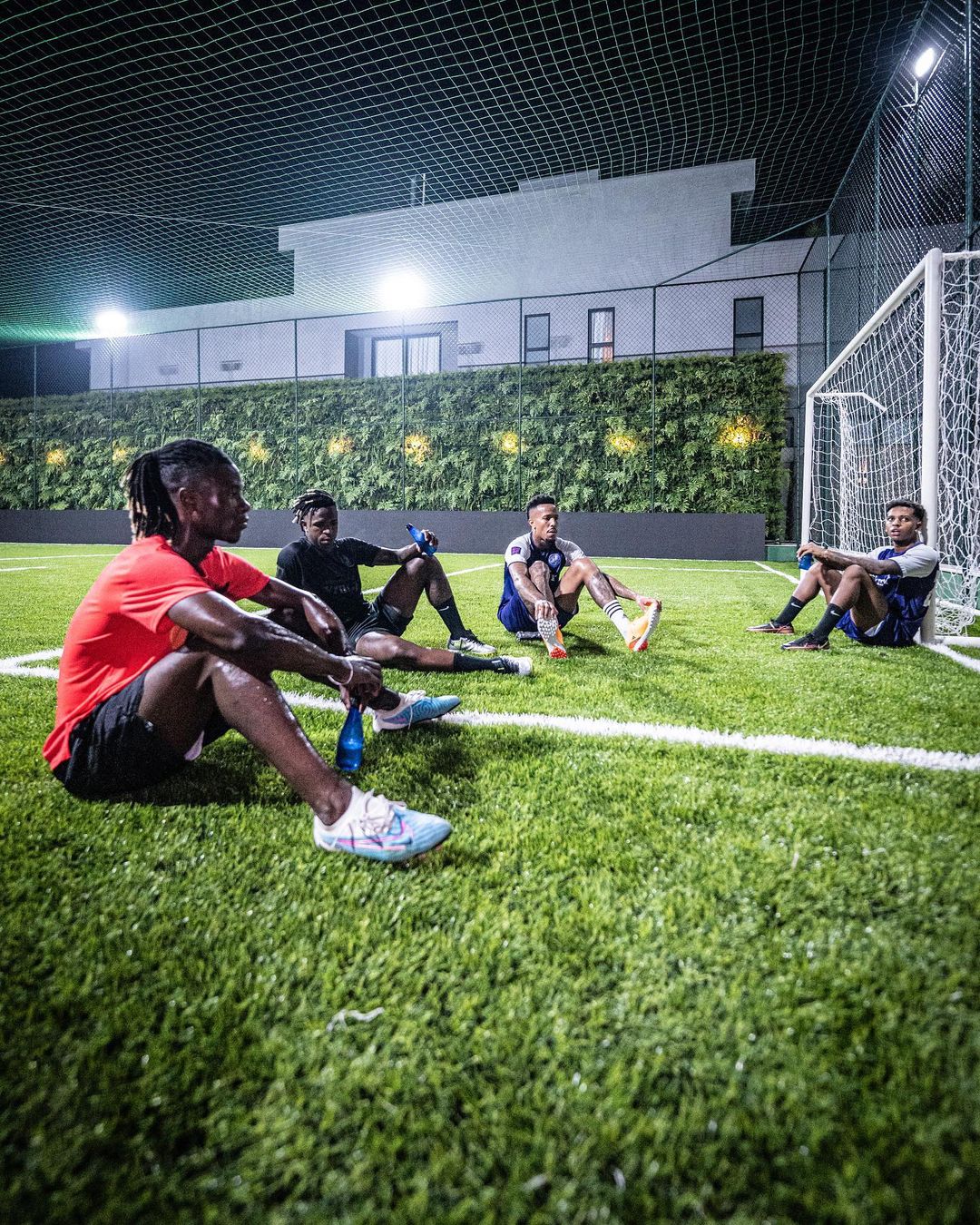 Vini Jr., Milito, Camavinga, and Rodrygo working hard together in Brazil