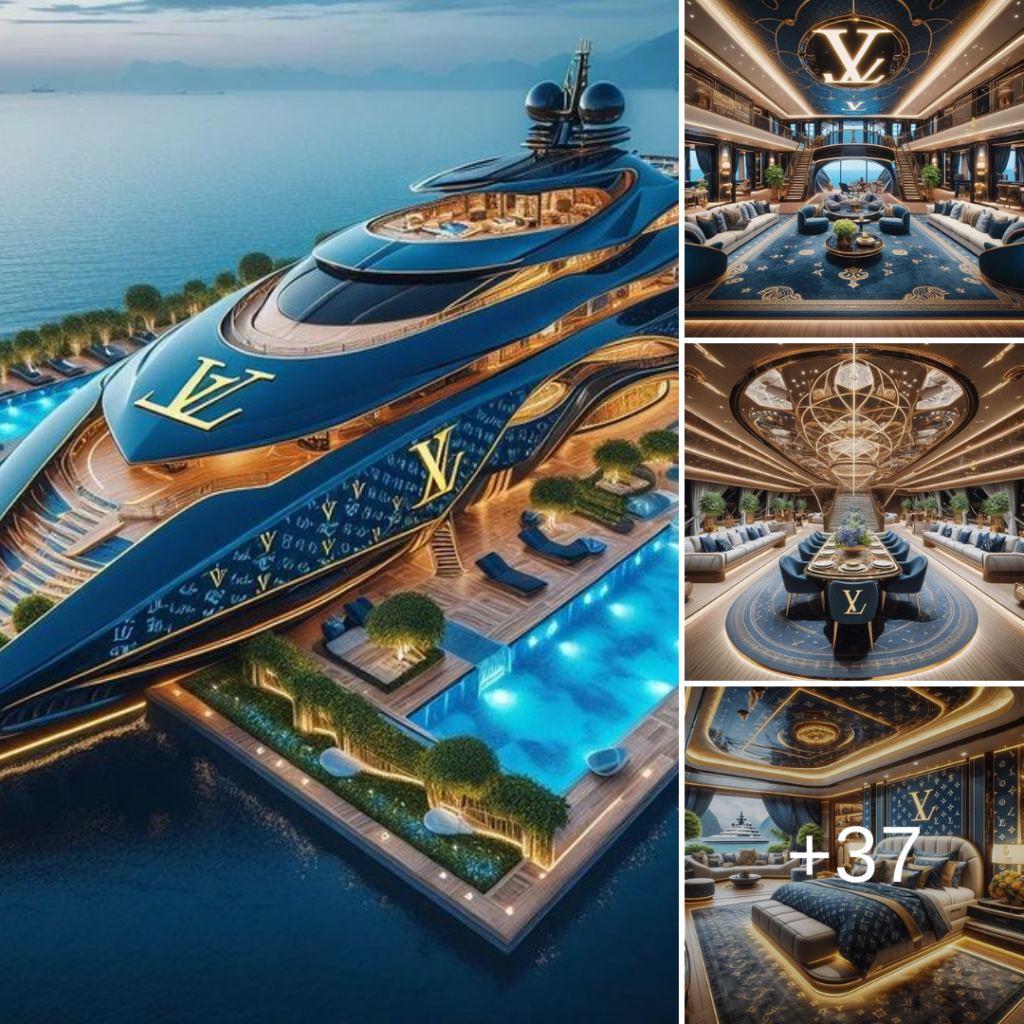 Luxurious Horizons: Explore our Louis Vuitton-Inspired Mega Yacht Concept