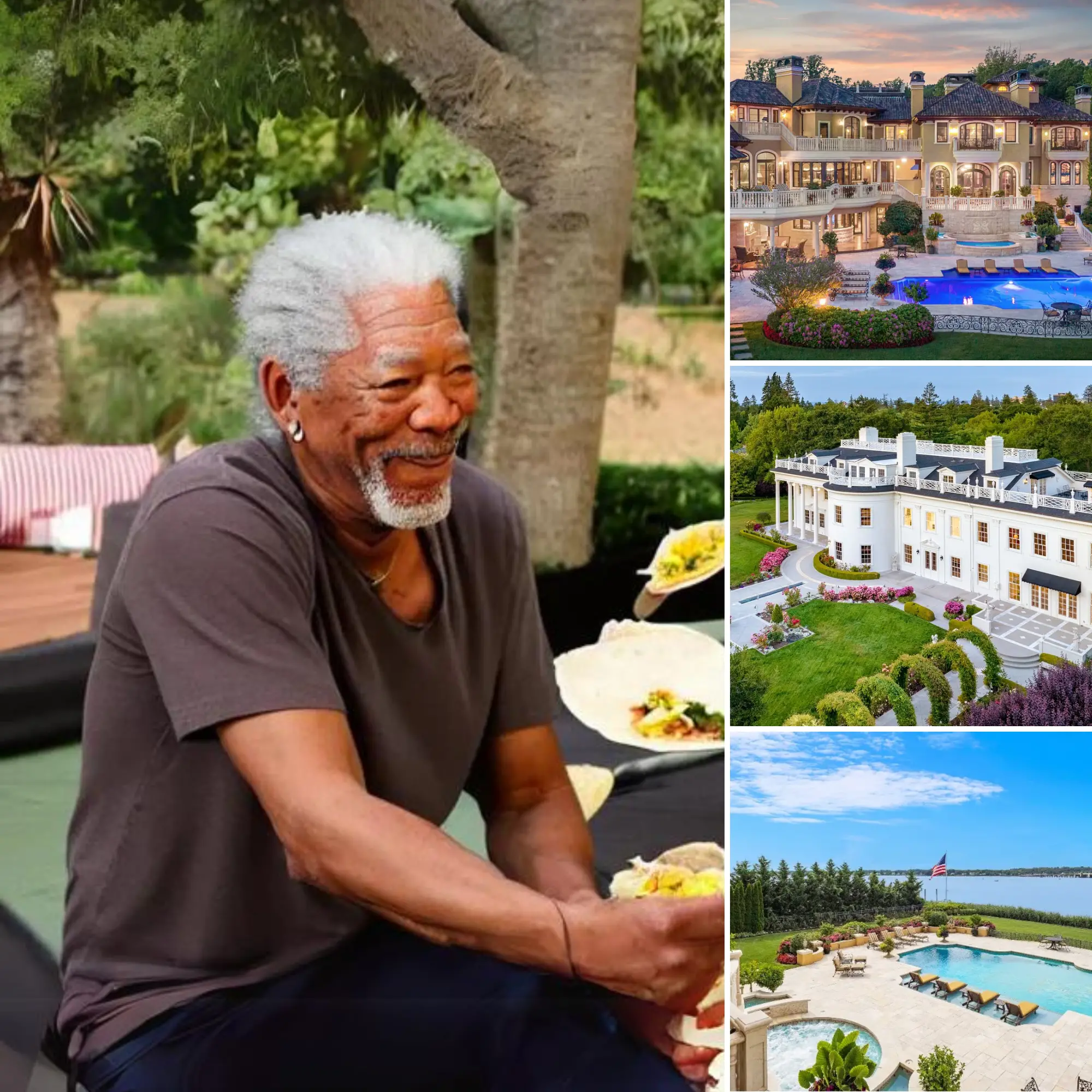 Experience Tranquility at Morgan Freeman's Expansive 124-Acre Estate in 