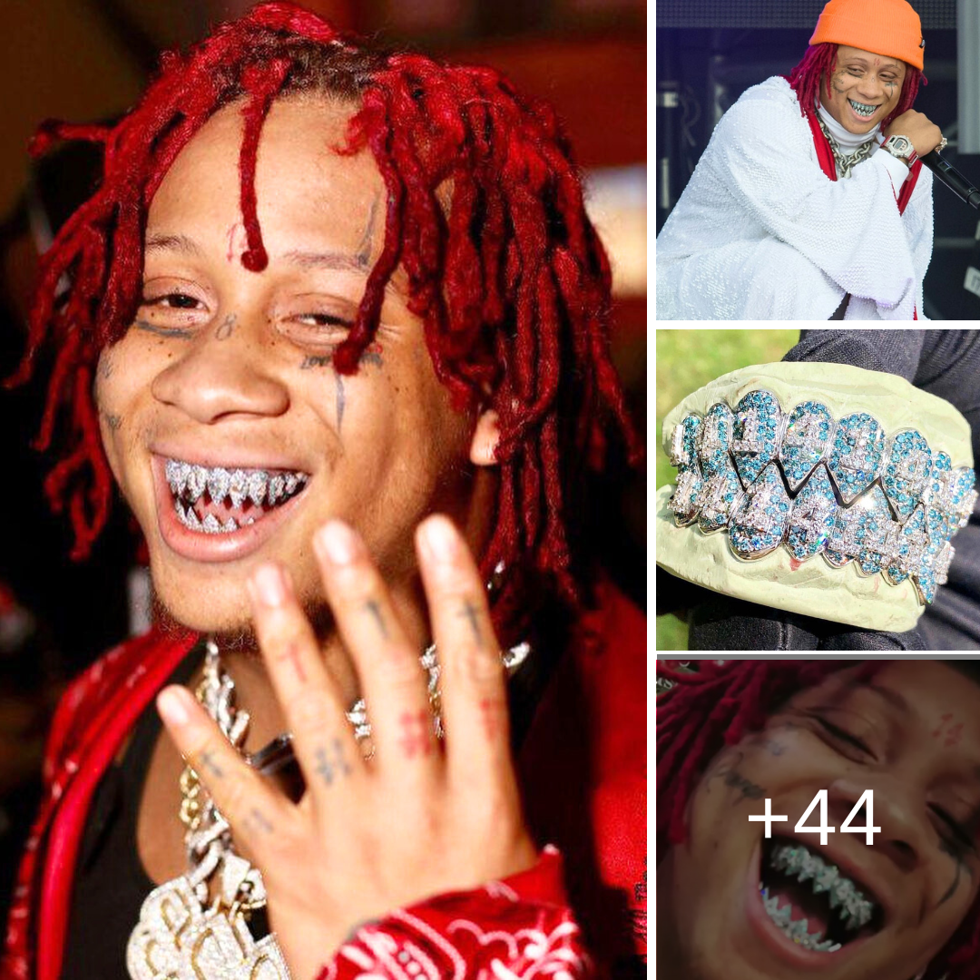 SHARK TEETH: Unveiling Trippie Redd's grillz-inspired dental ...