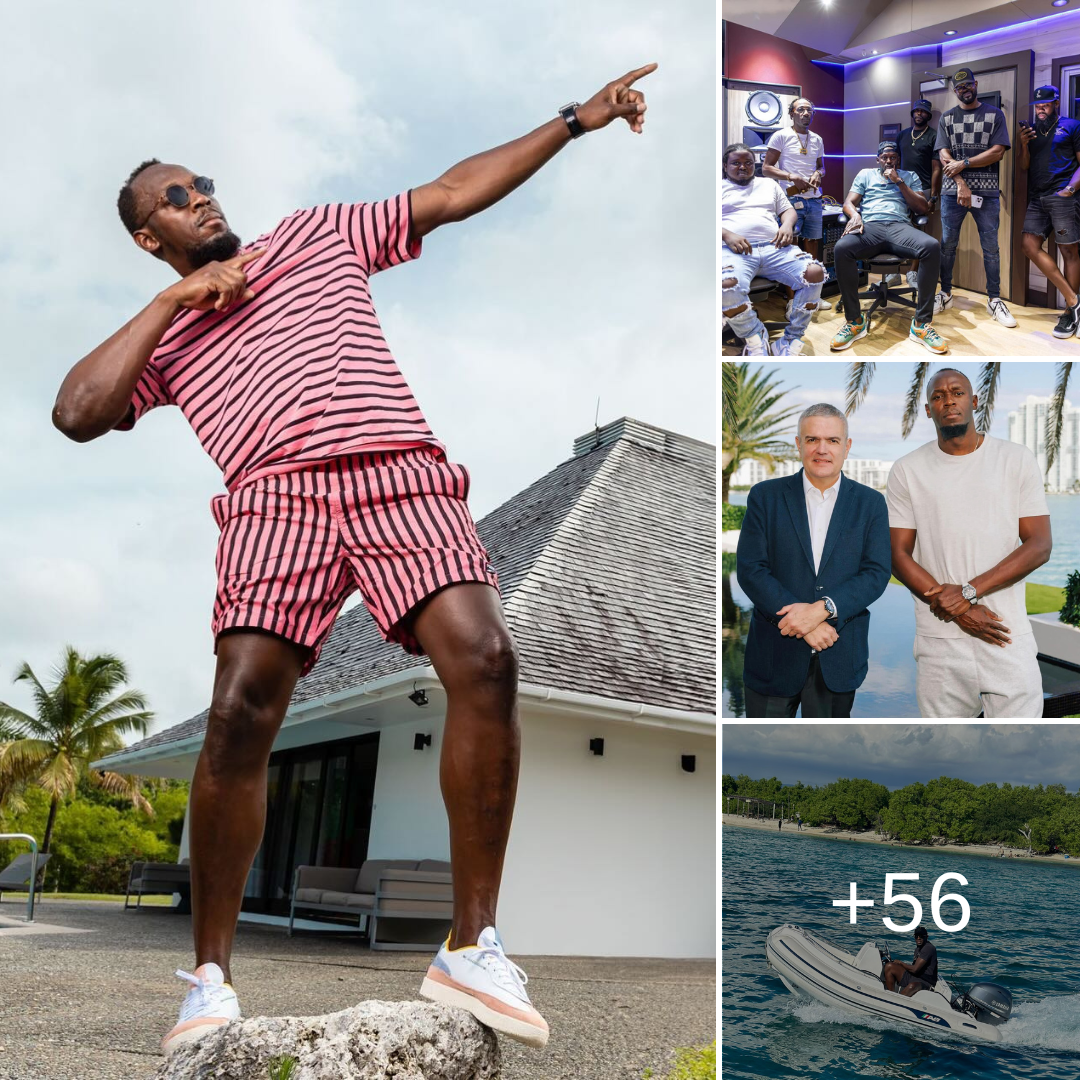 Usain Bolt and his beachfront mansion in Negril, Jamaica, which has a ...